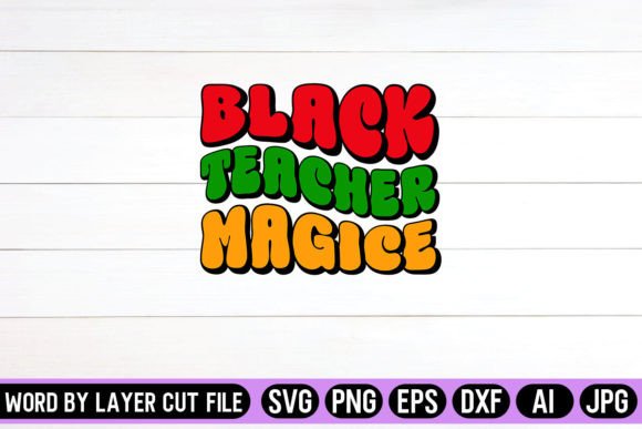 Black Teacher Magice Retro Design Review