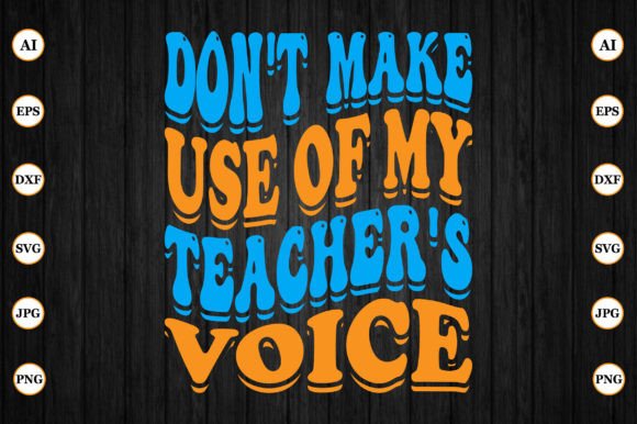 Don't Make Use of My Teacher's Voice: Design Review