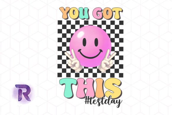Retro Test Day Teacher Motivational PNG Review