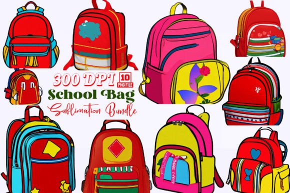 School Bag Sublimation Clipart Bundle Review