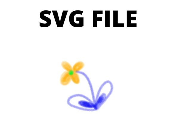 Small Orange Flower SVG Craft Blue Leaf Review