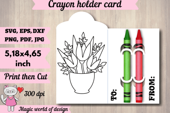 Tulips Flower Coloring Card Holder SVG Review